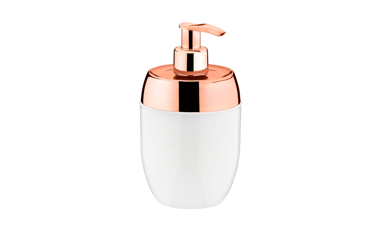 DISP. SABONETE LIQ. ACQUASET BRANCO COBRE - 300ml DISP. SABONETE LIQ. ACQUASET BRANCO COBRE - 300ml