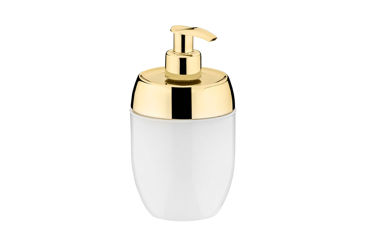 DISP. SABONETE LIQ. ACQUASET BRANCO DOURADO - 300ml DISP. SABONETE LIQ. ACQUASET BRANCO DOURADO - 300ml