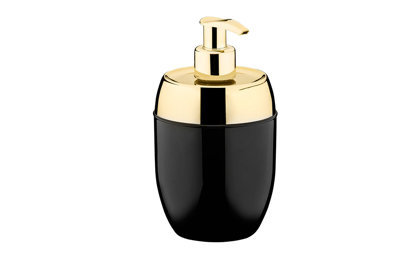 DIS. SABONETE LIQ. ACQUASET PRETO DOURADO - 300ml DIS. SABONETE LIQ. ACQUASET PRETO DOURADO - 300ml